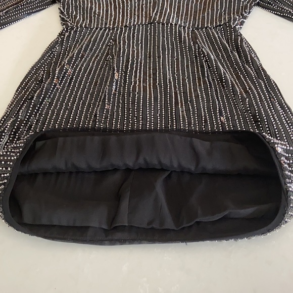 Haney Carlotta V-Neck Sequin Mini Dress - Picture 11 of 13